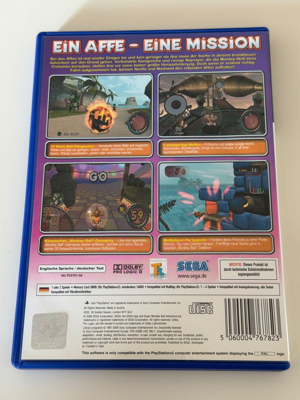 Giochi: Super Monkey Ball Adventure PS2 – Usato da Altstätten SG venduto da sheamus 1