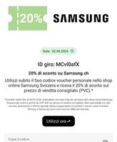 Vendita buono 20% per SAMSUNG