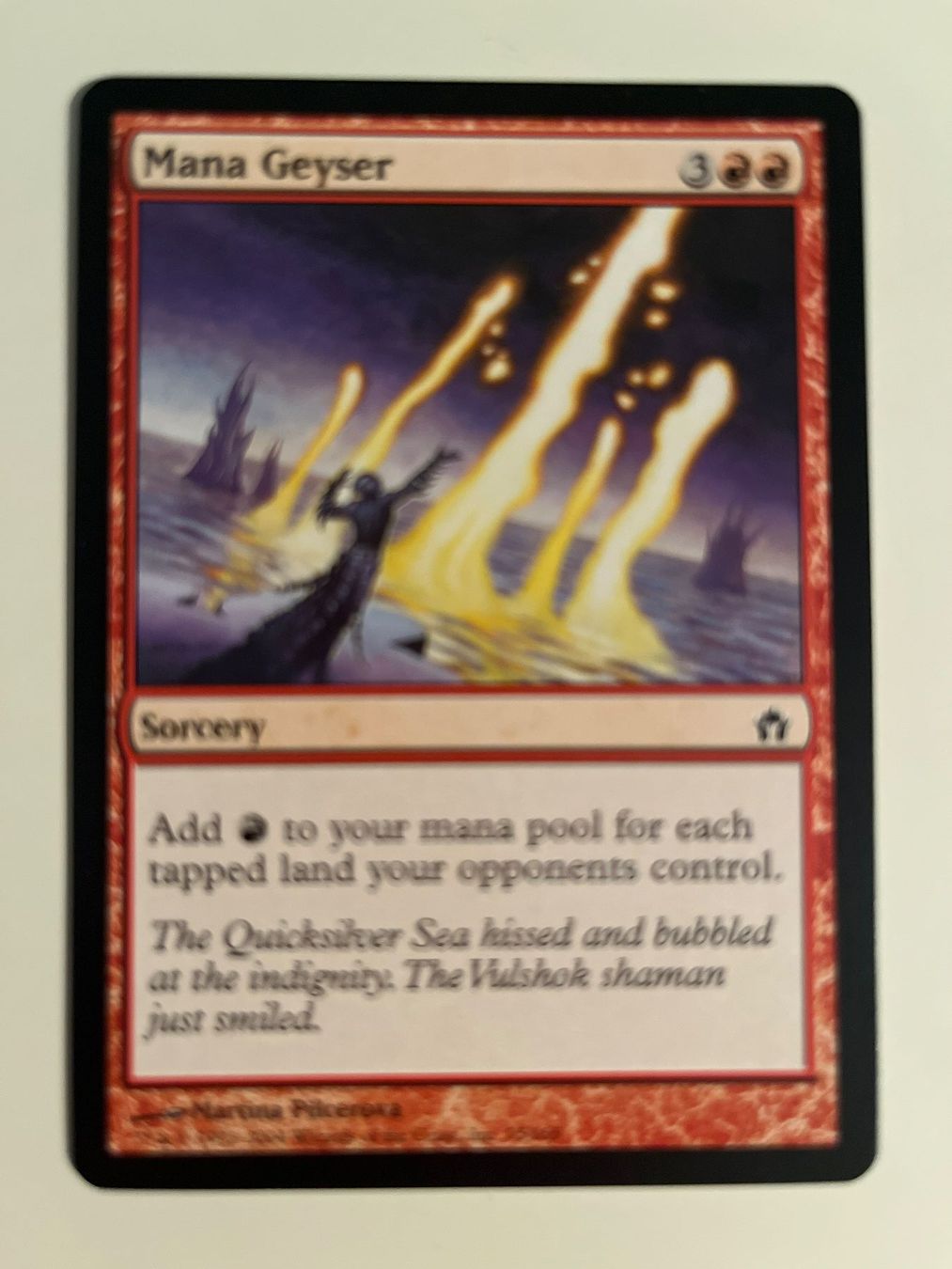 Magic The Gathering Carte collezionabili: 1 x Mana Geyser - Magic: The Gathering - MtG – Usato da Kriens venduto da Shadi1980