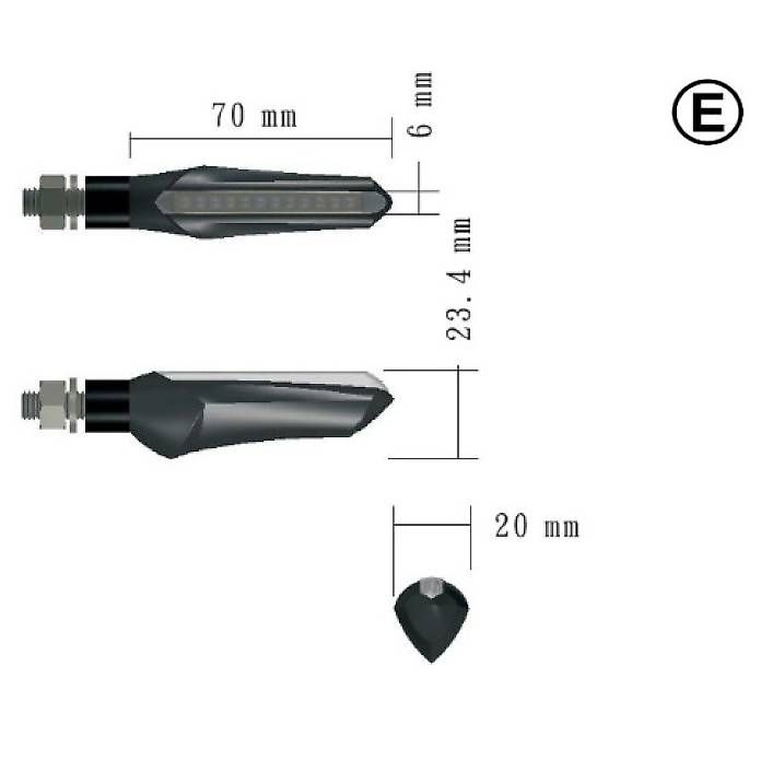 Alle Motorradersatzteile: LED-Blinker Runner Motorrad – Gebraucht aus Hünenberg von Rzirkon 1