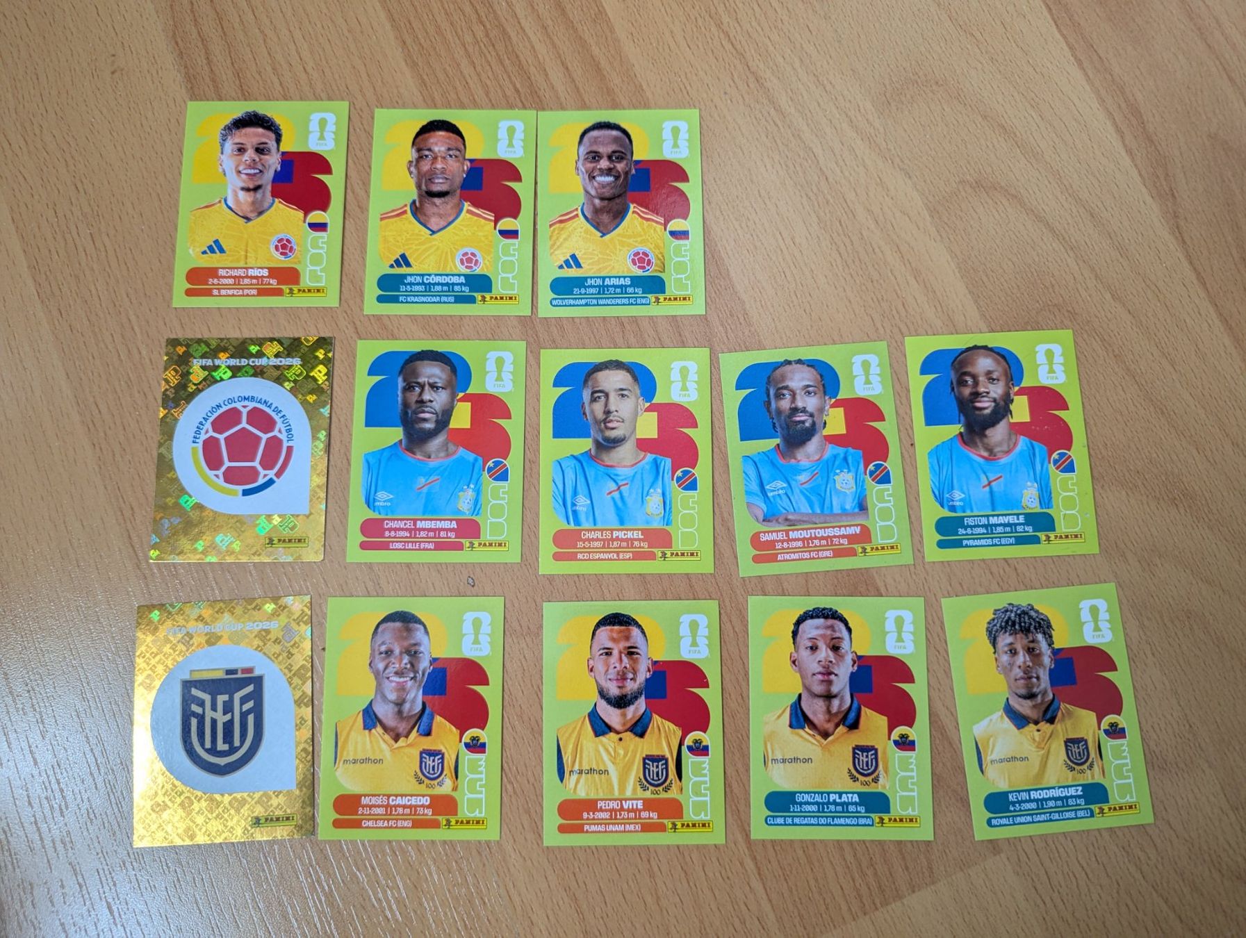 Panini Carte collezionabili: Panini WM 2026 versch. Bilder COL, ECU, COD, – Nuovo (secondo la descrizione) da Horgen venduto da Danosh17