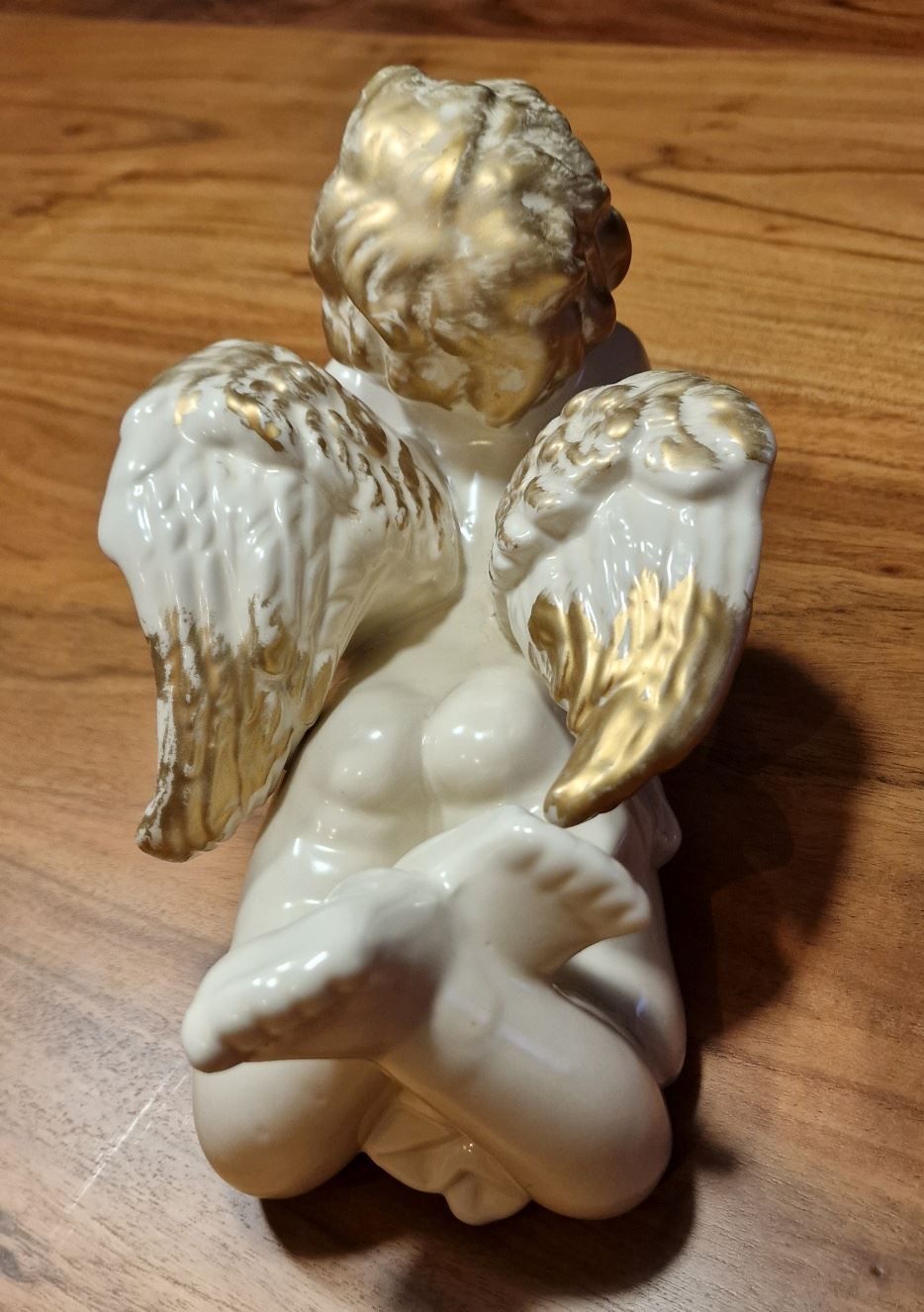 Statuette: liegender Engel ca. 28cm aus Prozellan – Usato da Spreitenbach venduto da designershop65 2