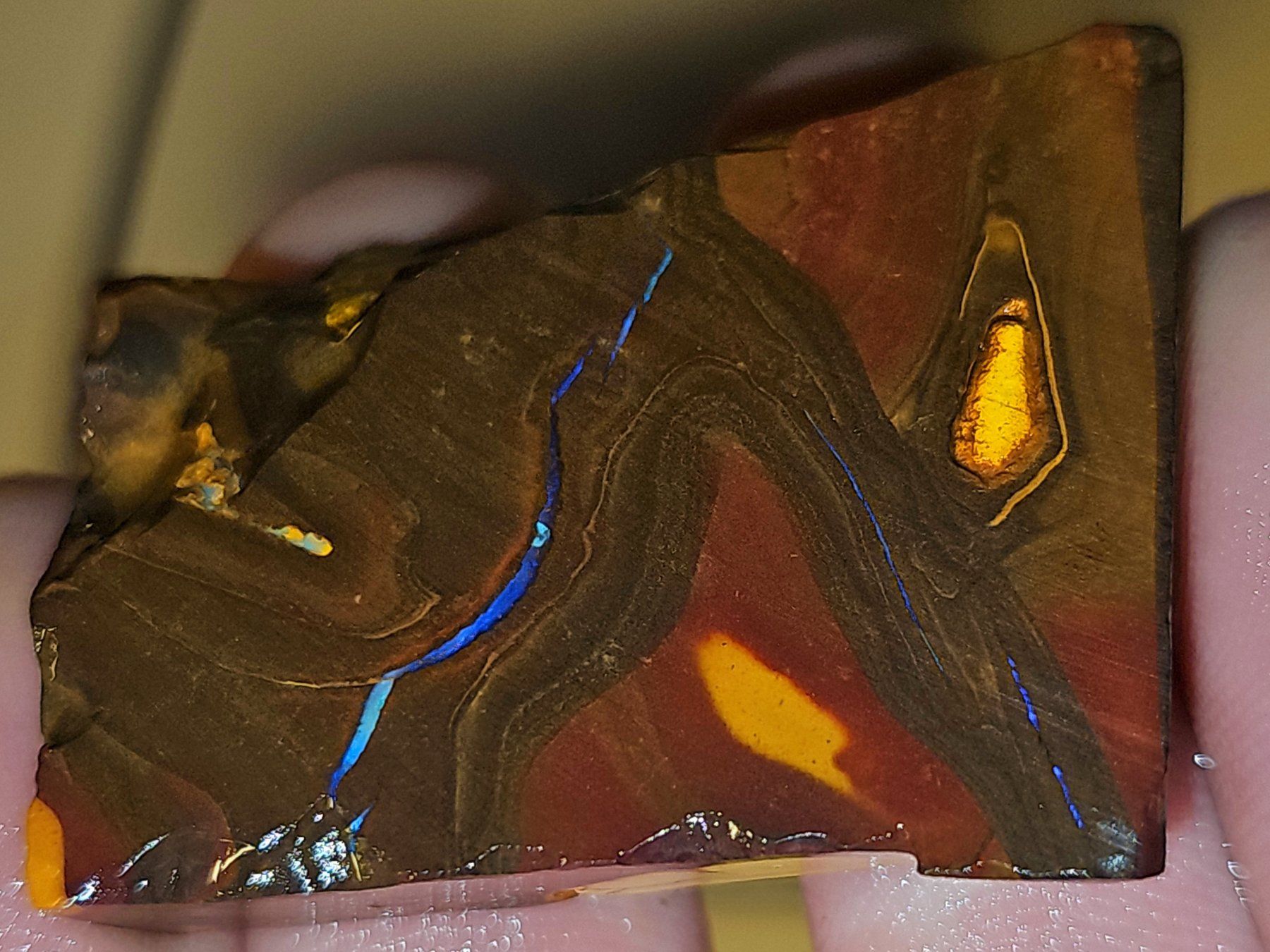 Pietre preziose: Koroit Boulderopal Rohstein – Nuovo e nell'imballaggio originale da Uerkheim venduto da Winwinner 4