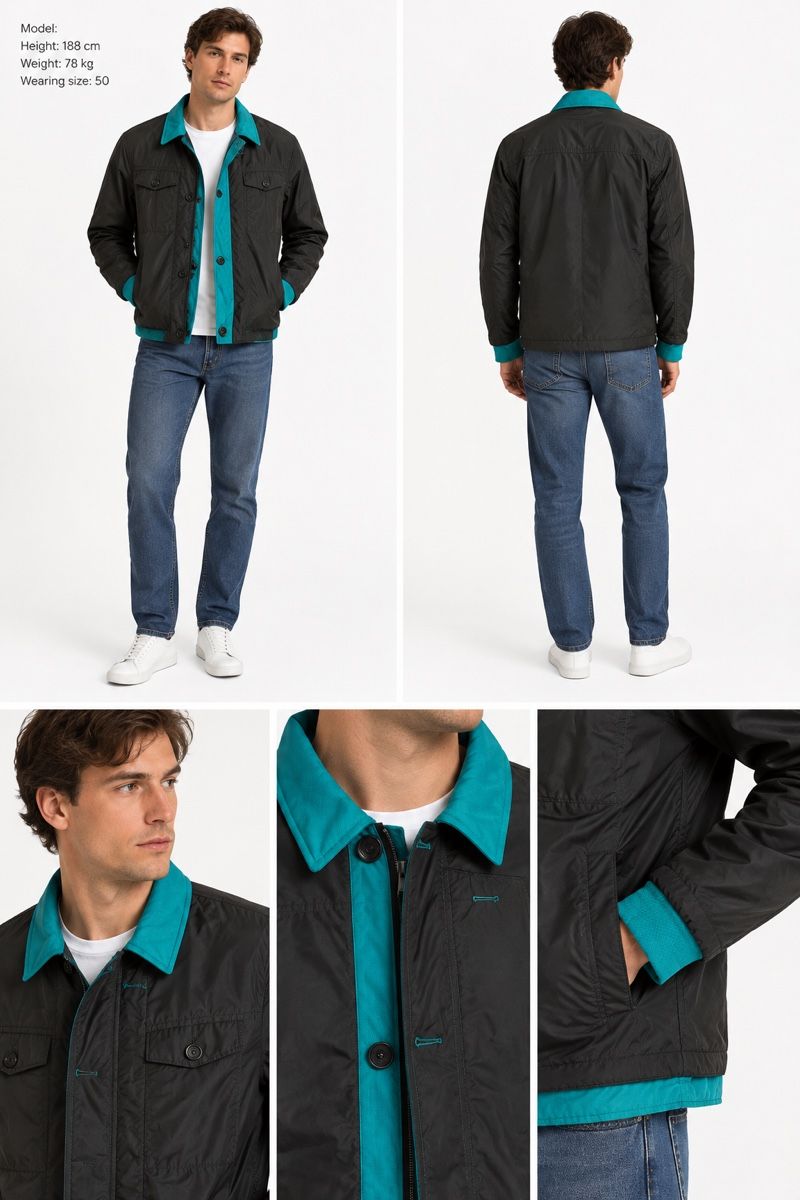 Hermès Giacche: Hermès Two in One Jacket Dark Green & Turquoise – Usato da Zürich venduto da ralph__ 7