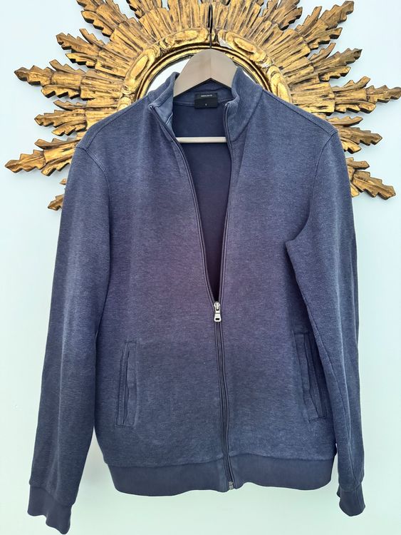 BOSS - Polo en coton mélangé avec rayures et logos - Noir