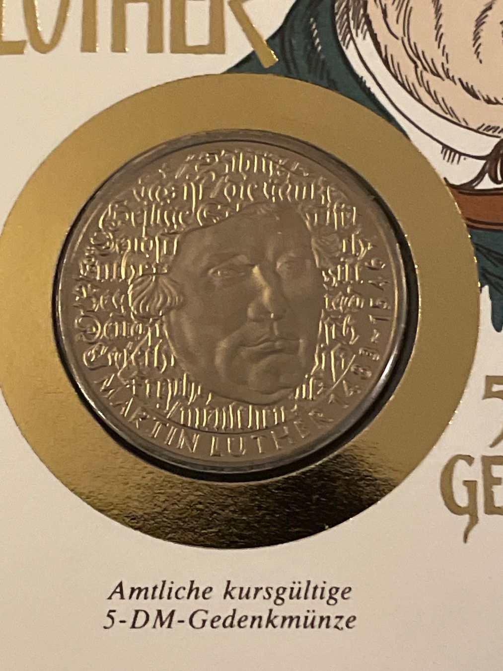Toutes les monnaies: Numisbrief Martin Luther 500. Geburtstag – Neuf (Voir description) à Schlossrued par Julio25 1