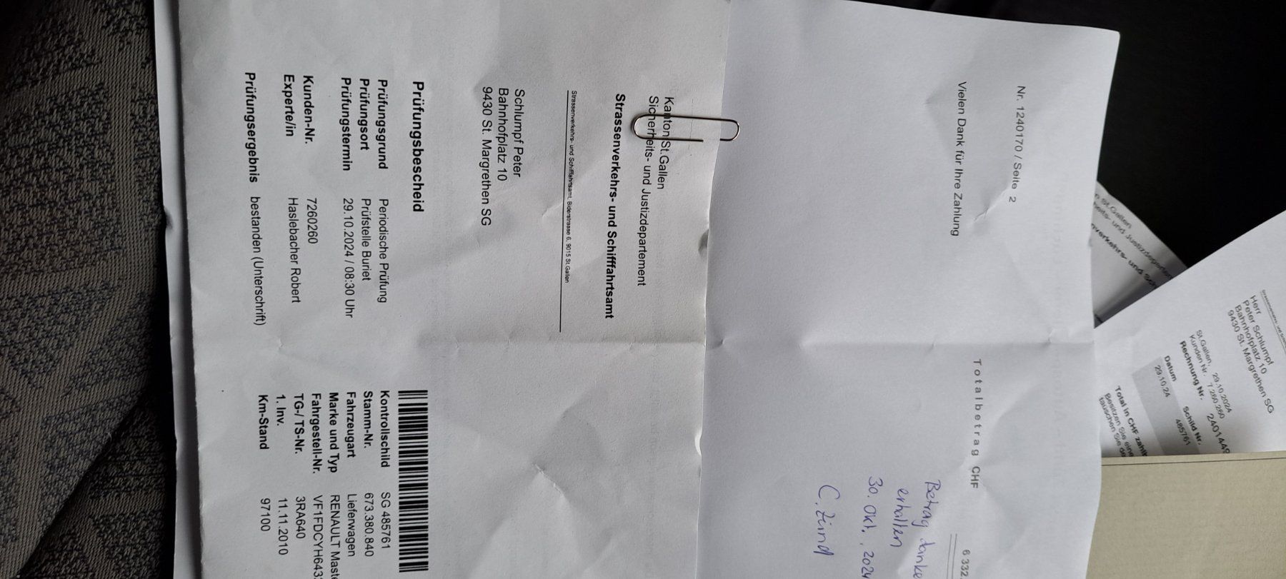 Renault Veicoli commerciali: RENAULT MASTER Okt.24 ab MFK – Usato da St. Margrethen SG venduto da Alex6097 7