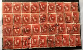 Ziffer und Kreuz Nr.55 BRIEFMARKEN GESTEMPELT
