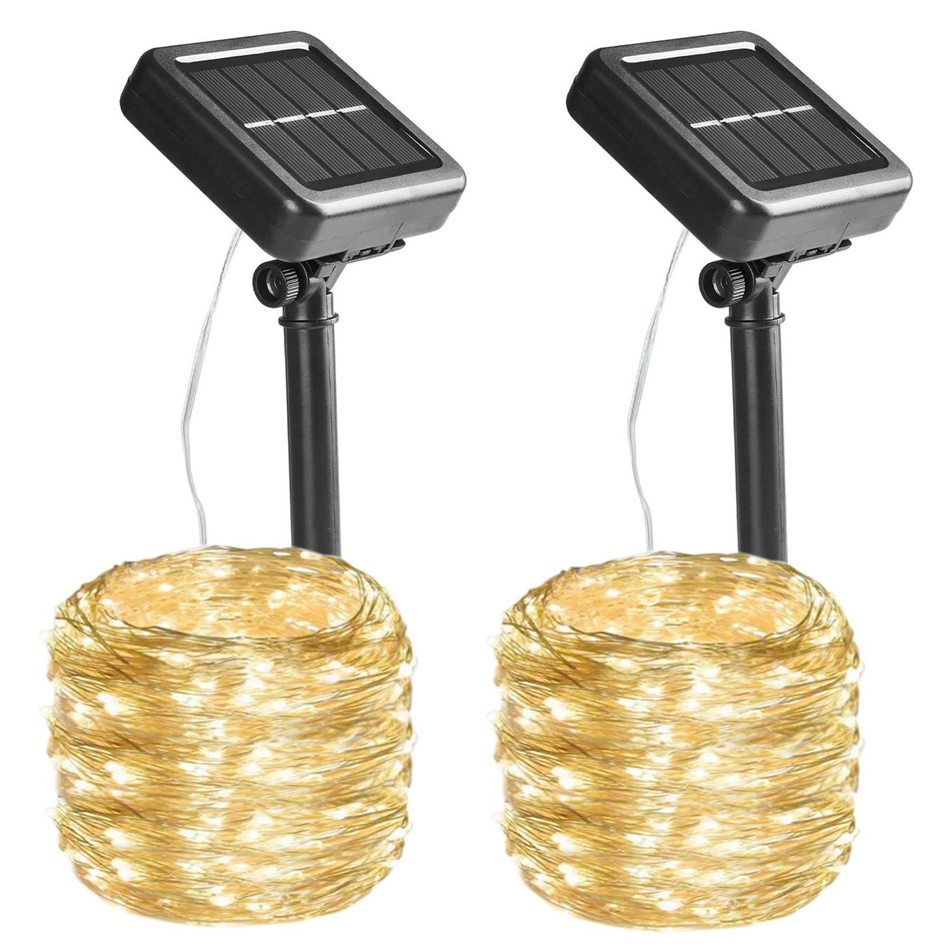 Lichterketten & Leisten: 2pcs Solar Lichterkette Außen für Garten – Neu (gemäss Beschreibung) aus Thun von yesky 3