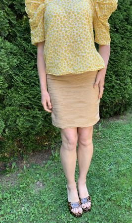 Chic gonna estiva Parisian TgM/L-beige  nuova 49