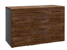 Hasena Selezione Trequatri Kommode – Nussbaum massiv / Anthr