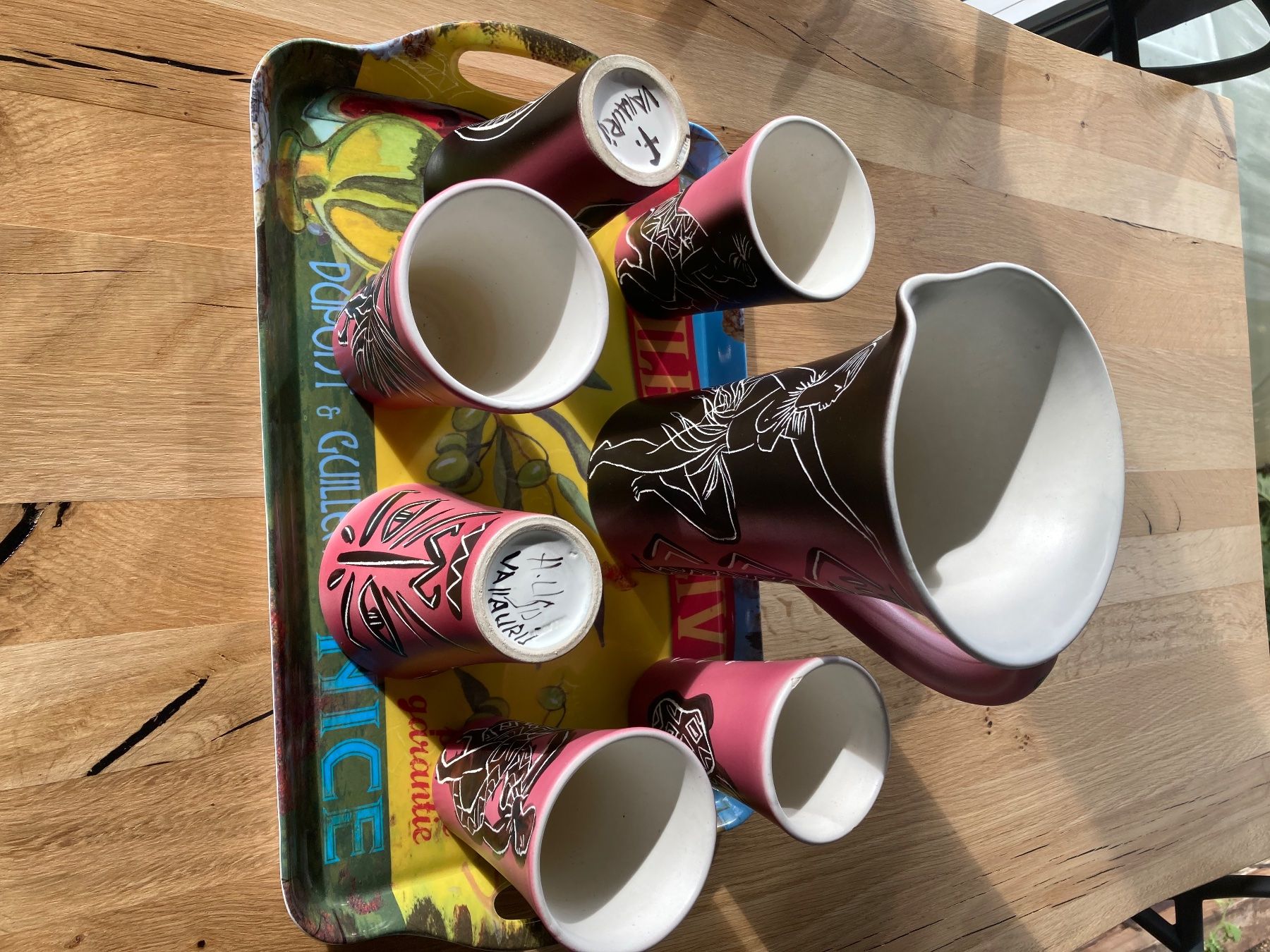 Set di piatti: Ensemble à limonade Vallauris – Usato da Montézillon venduto da binbin06
