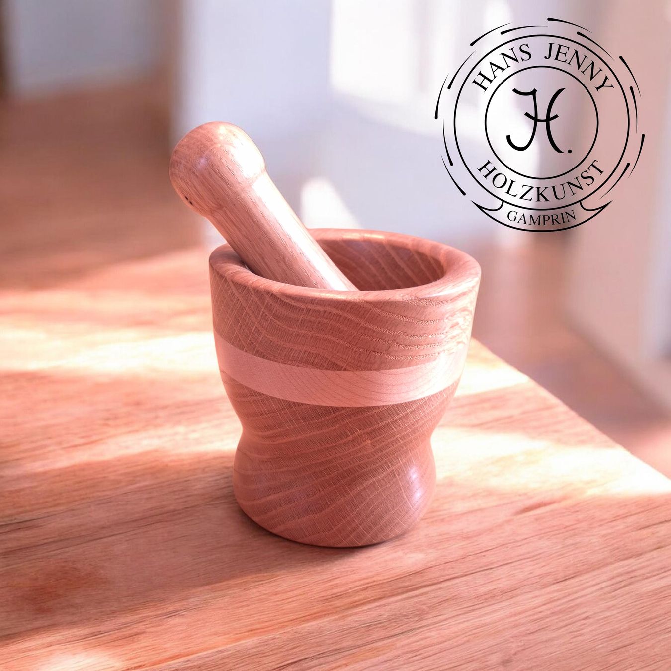 Altro per cucinare: Mörser aus Eiche – Nuovo e nell'imballaggio originale da Gamprin venduto da Holzkunst.