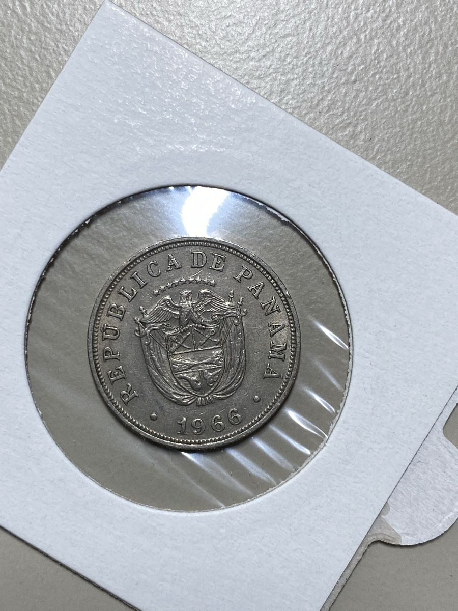 Alle Münzen: Panama - 5 cents - 1966 – Gebraucht aus Payerne von Mike1682 1