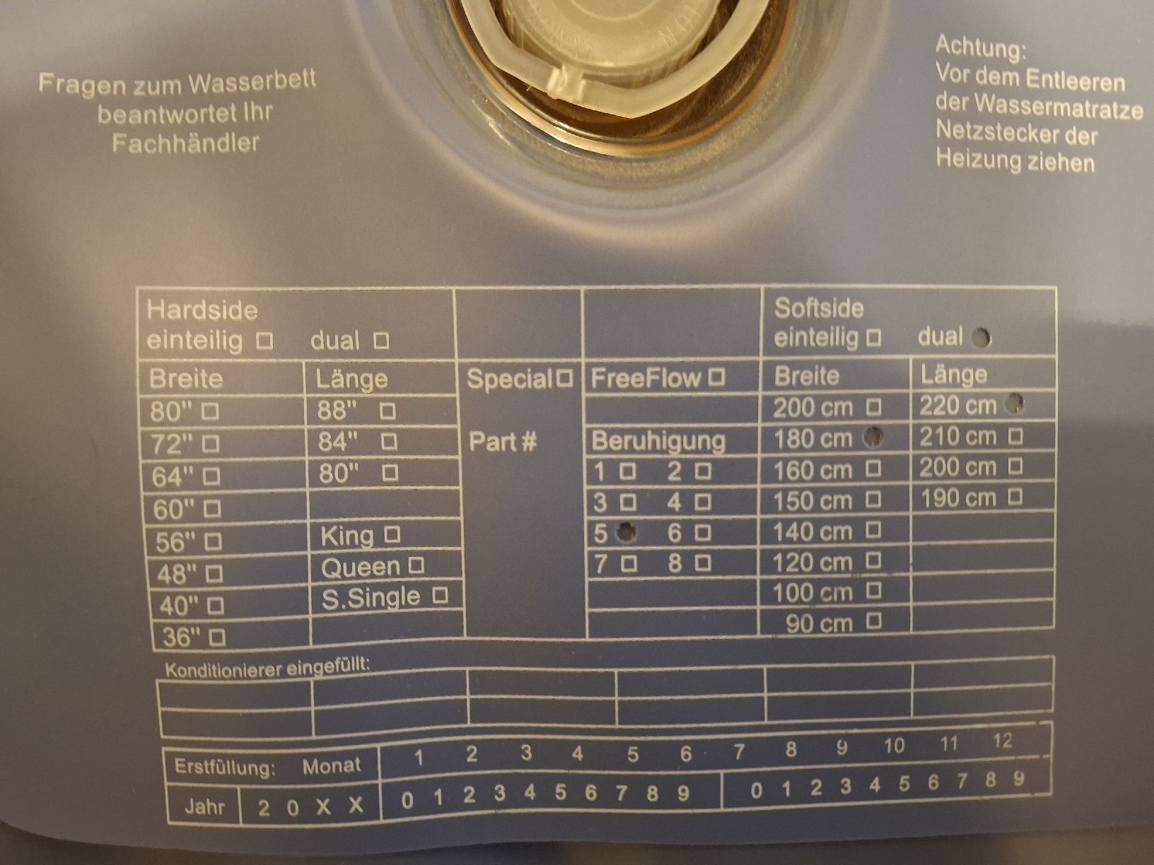 Letti: Wasserbett mit softside dual matrazen – Usato da Islikon venduto da sili-live 4