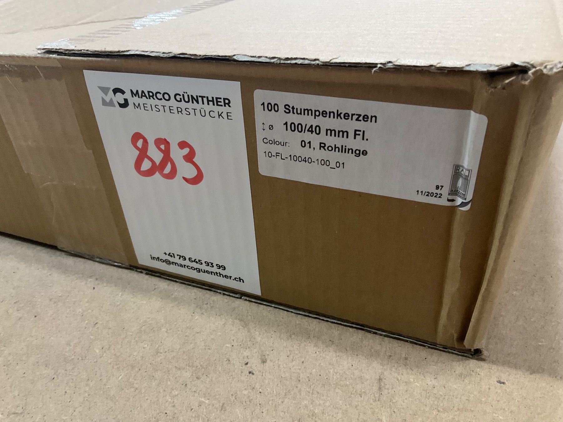 Candele: 883 Posten Kerzen Rohlinge aus Liquidation – Nuovo (secondo la descrizione) da Derendingen venduto da Meisterstuecke 2