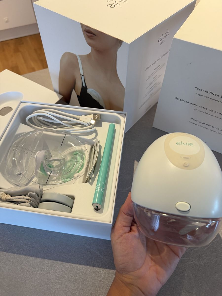 Elvie Accessori per l’allattamento: Elvie Pump double wireless breast pump complete set – Usato da Reinach BL venduto da K.zh.A 3