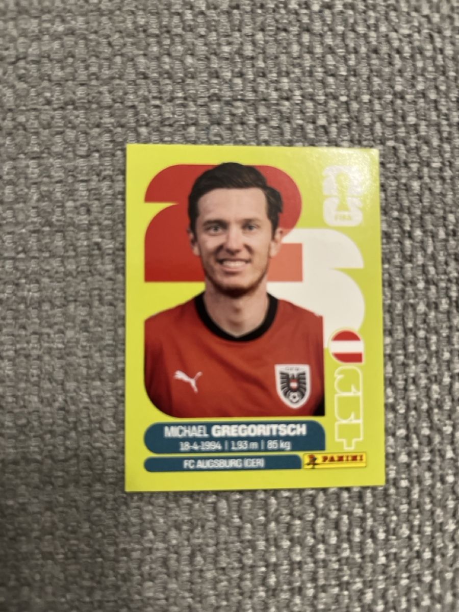 Panini Carte collezionabili: Panini WM Sticker Michael Gregoritsch AUT19 – Nuovo (secondo la descrizione) da Stäfa venduto da greety1981