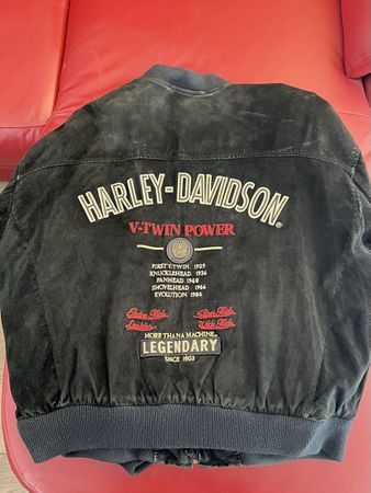 Harley-Davidson V-Twin BPower Gr. M Lammleder Bomberjacke 