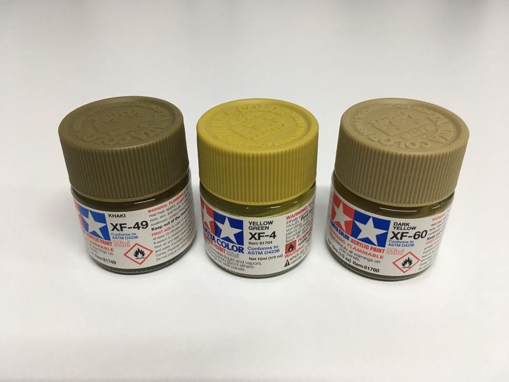 Peinture tamiya xf-60 dark yellow