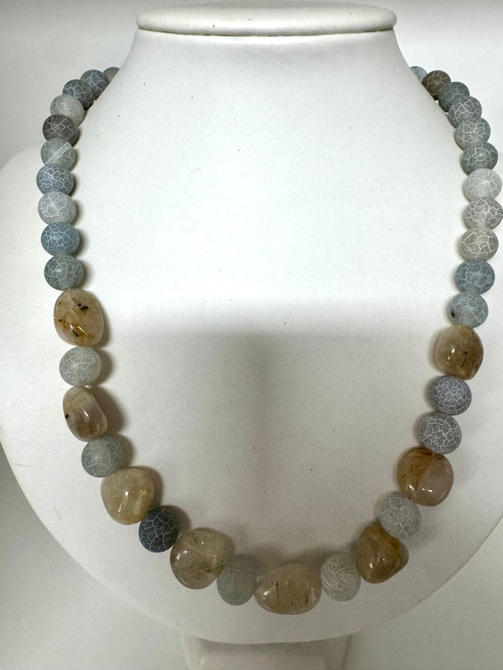 Catenine: Halskette Achat, Rutilquarz. – Nuovo (secondo la descrizione) da Biberist venduto da tl-schmuck