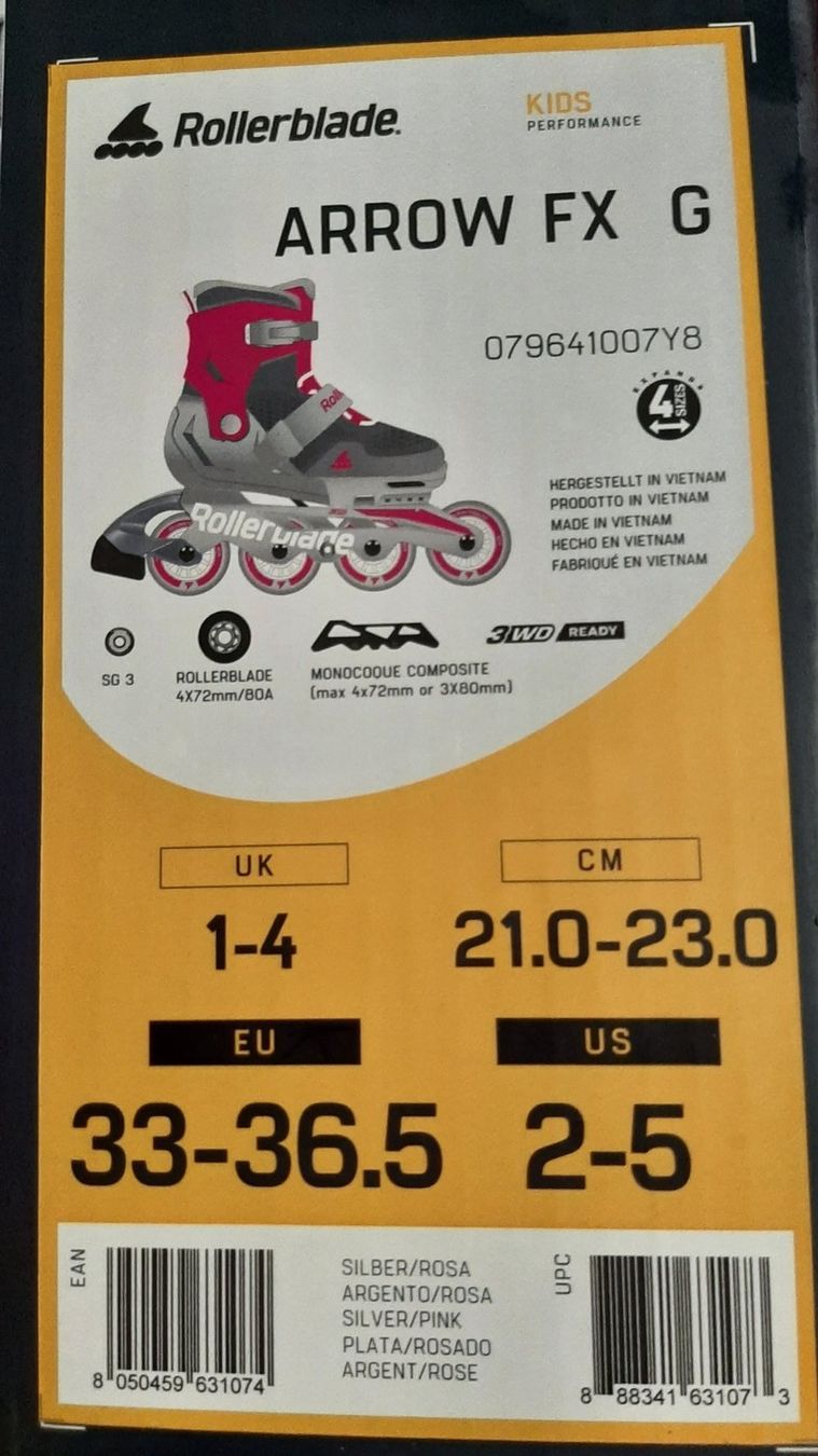 Pattini in linea & Pattini a rotelle: Rollerblade Mädchen Gr 33 - 36.5 – Usato da Volketswil venduto da AKozacenko