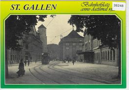 St. Gallen - Bahnhofplatz anno dazumal 1921