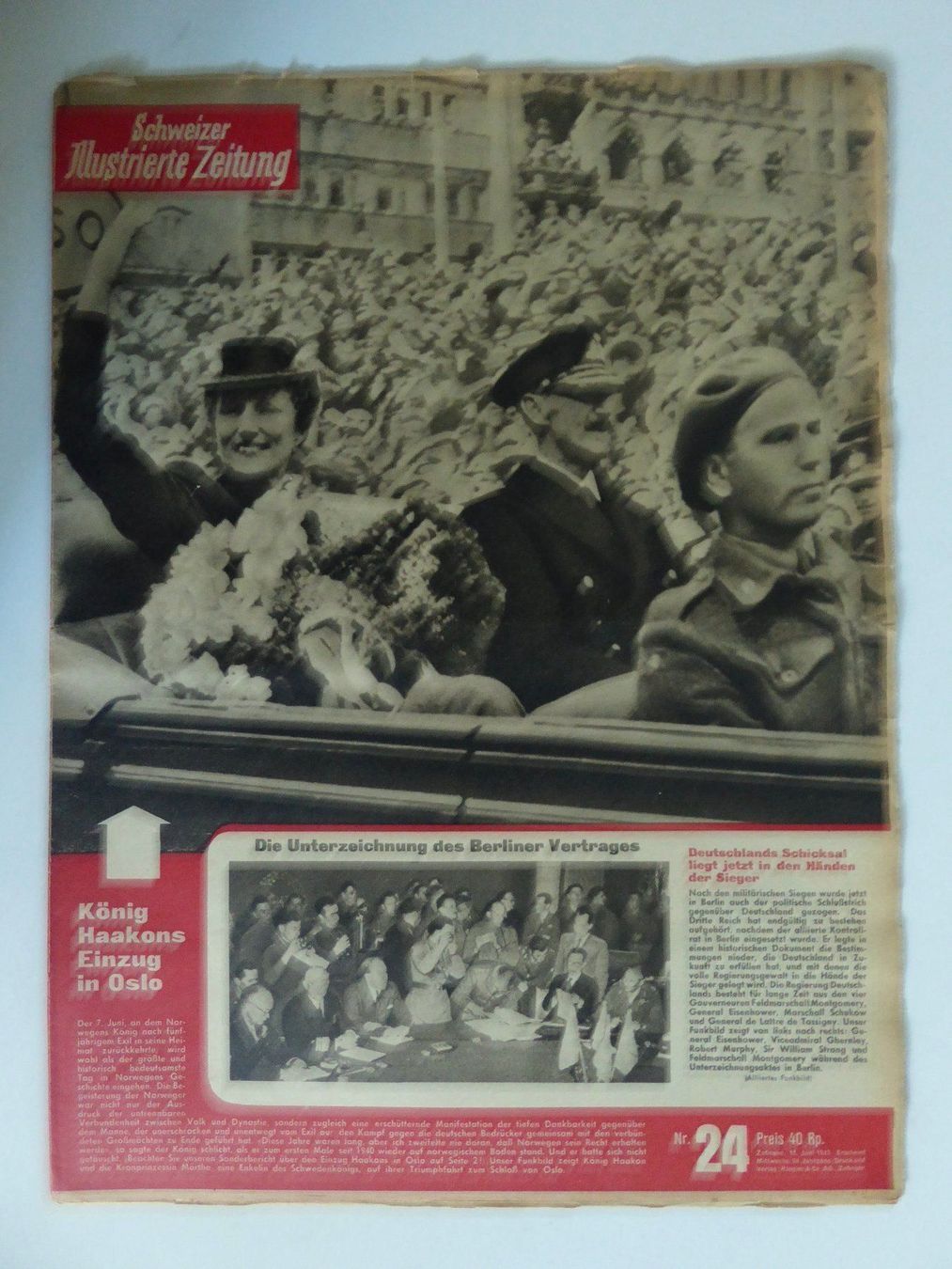 Riviste & Magazine: 1945 Schweizer Jllustrierte Zeitung – Usato da Zürich venduto da Chaeffeler