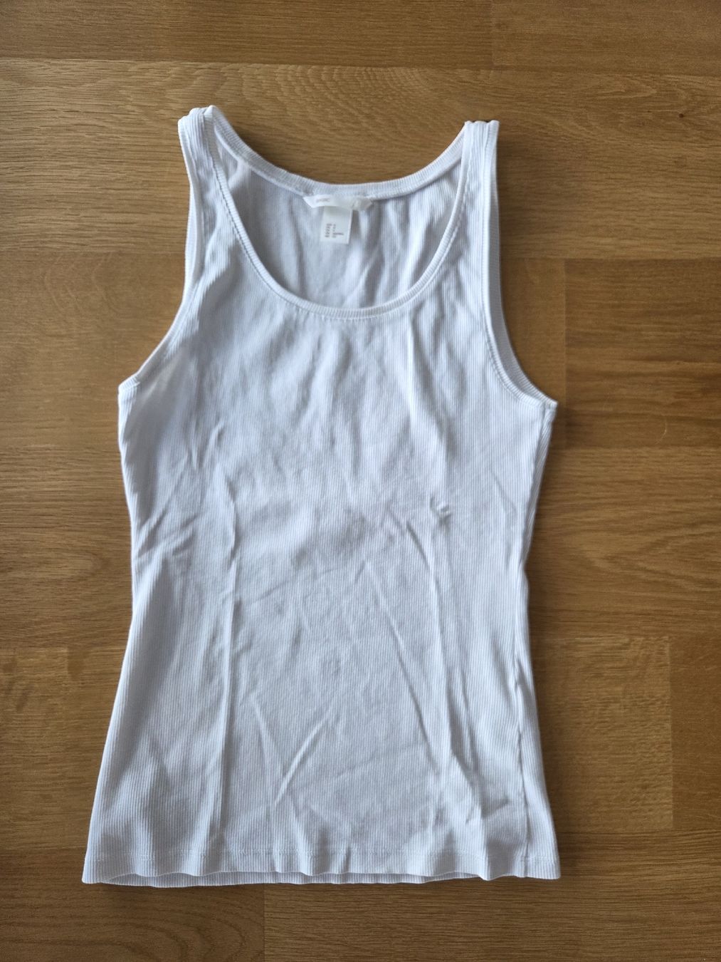 H&M Tops: Geripptes Top weiss Gr. S – D'occasion à Villars-sur-Glâne par richardette