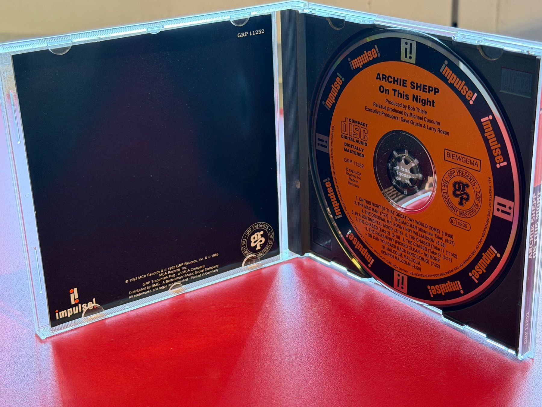 CDs: Archie Shepp - On This Night - KA01C – D'occasion à Küsnacht ZH par JazzRecords 2