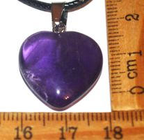 Halskette 27A – Herz Amethyst 20x20mm
