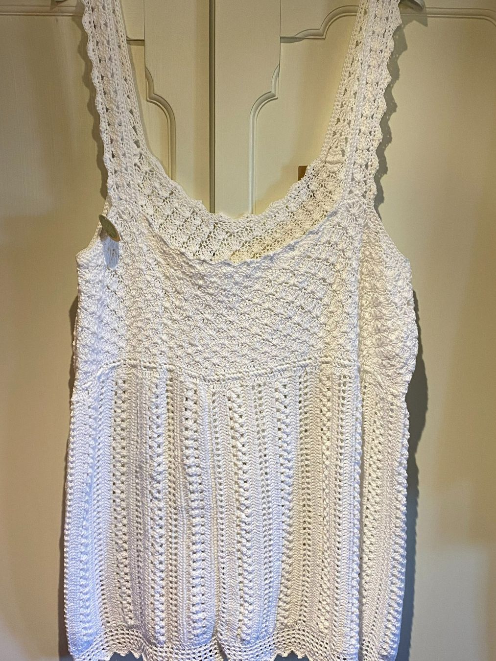 Vestiti: STRICK TRÄGERKLEID-VINTAGE-WEISS,EINZELSTÜCK – Nuovo e nell'imballaggio originale da Meienried venduto da ManuelaBoutique 7