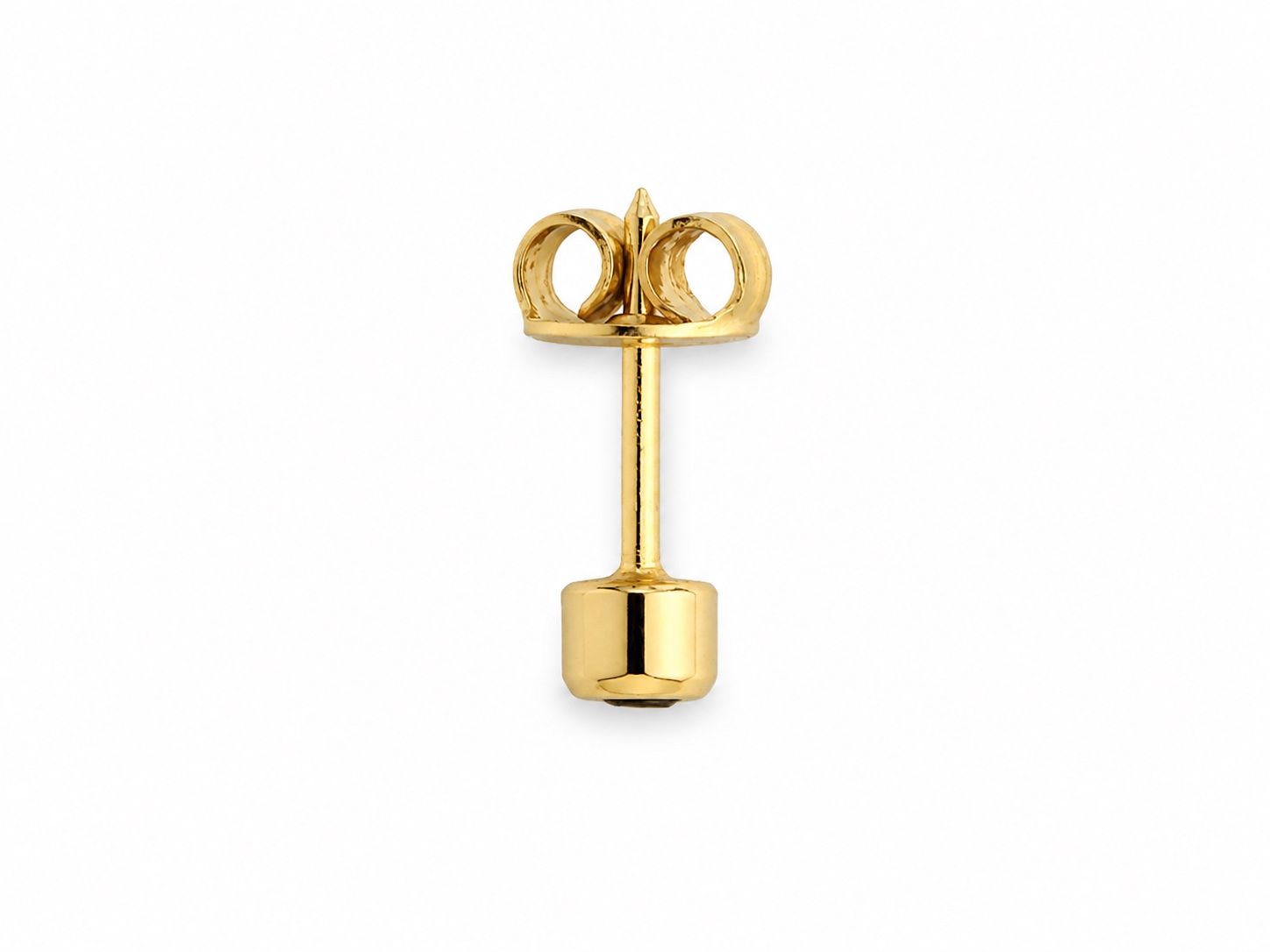 Orecchini pendenti & Orecchini a lobo: Einzelner 18 Karat Gold Ohrstecker / Piercing – Usato da Zürich venduto da Almog