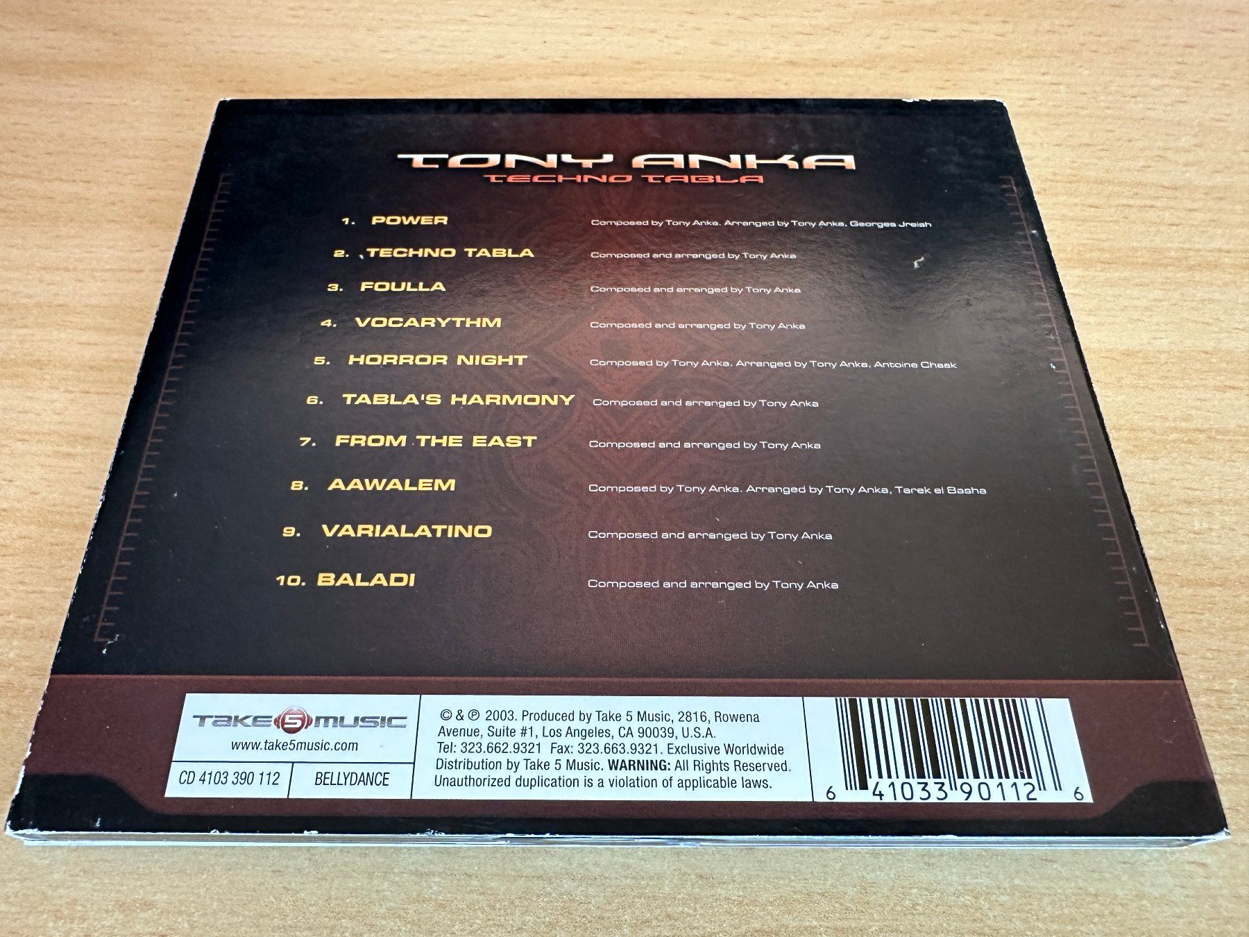 CD: Tony Anka – Techno Tabla – Usato da Rikon im Tösstal venduto da Alpenmutz 1