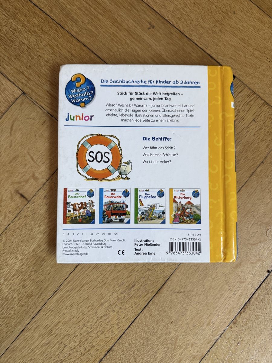Libri: Kinderbuch "Die Schiffe" - Wieso? Weshalb? Warum? – Usato da Zuerich venduto da 3141 1