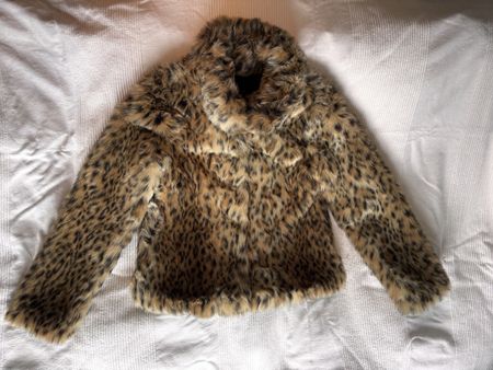 Leoparden-Kunstfelljacke Gr. M