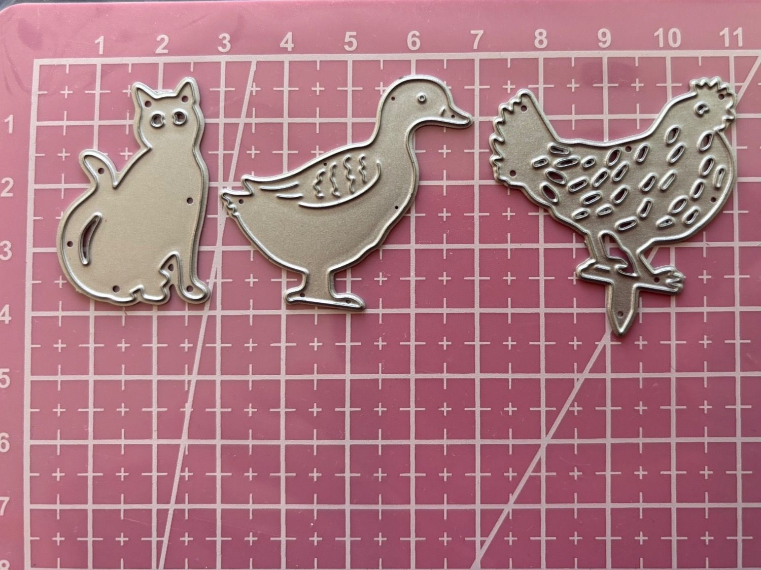 Schablonen: Ente, Katze und Huhn - Stanzschablone – Neu und originalverpackt aus Frenkendorf von jazzplatten 1