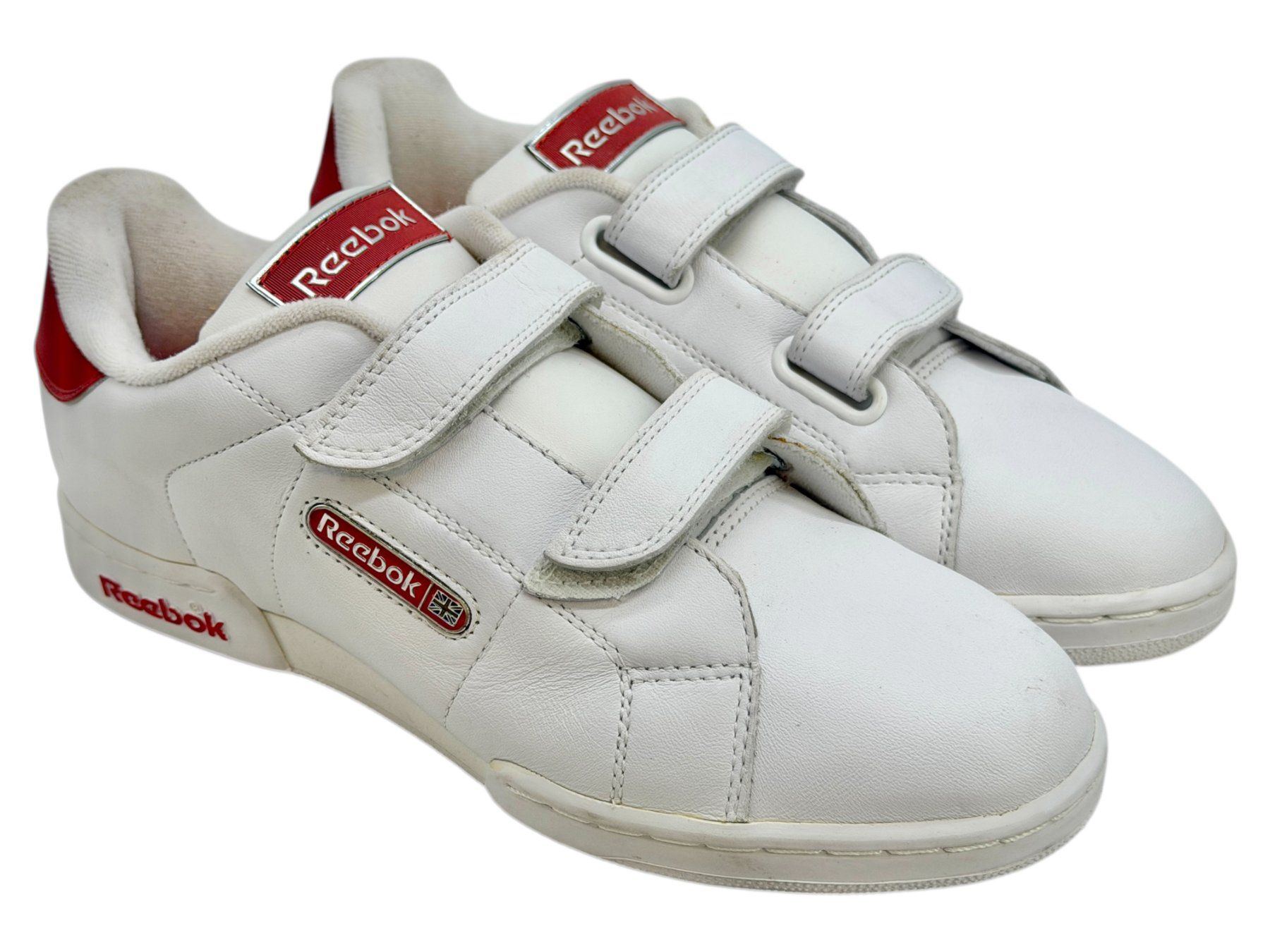 Reebok Herrenschuhe: Reebok - Baskets blanches en cuir - Pointure 38 – Gebraucht aus Morges von Novantica 2