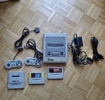 SNES Super Nintendo + 2 Controller + 2 Spielen + Gameboy