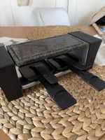 Raclette Ofen für zwei Personen mit Steinplatte schwarz