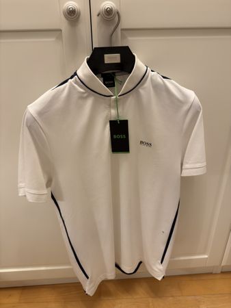 BOSS Polo T-Shirt Herren L - Performance Stretch - selten