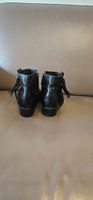 BOTTINE VALENTINO CUIR  NOIR POINTURE 40,5  VOIR PHOTOS
