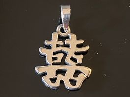 Chinesische Sternzeichen, Happyness / Glück aus 925 Silber