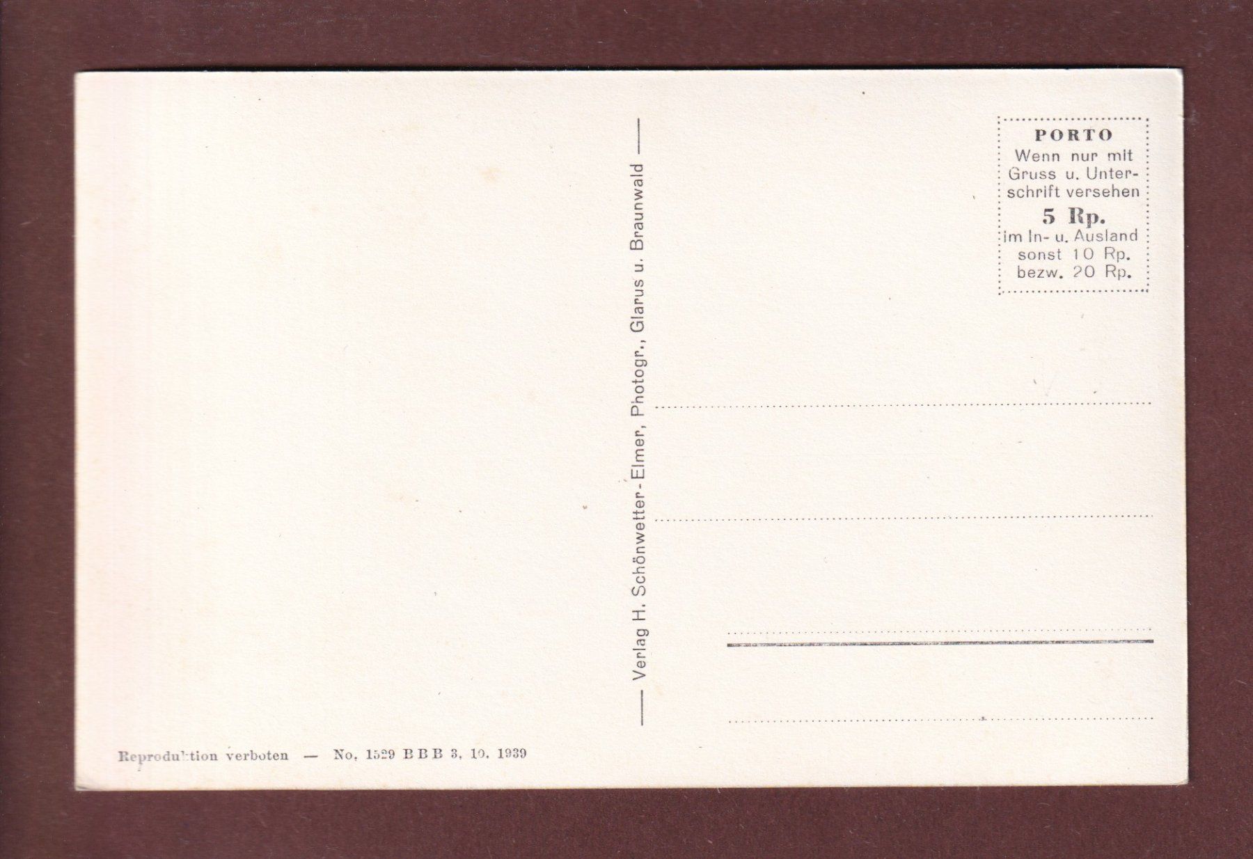 Cartoline postali: BRAUNWALD - Am Weg zum Rubschen – Usato da Pully venduto da nicecards 1