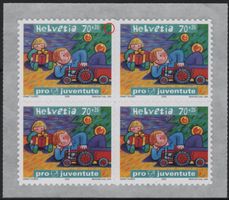 70 Rp. Pro Juventute 2003 - Viererblock mit ABART