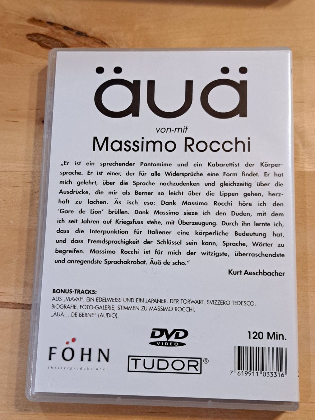 Tutti i DVDs: DVD äuä mit Massimo Rocchi – Usato da Unterseen venduto da Kanica 2