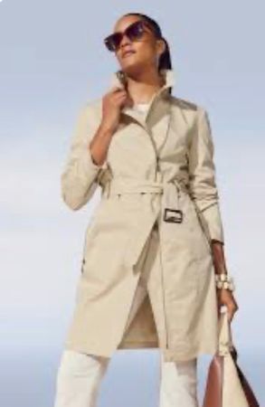 GRIGIO PERLA M  /NP230CHF Trenchcoat Velours Samt