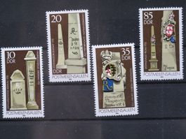 DDR 1984 Postmeilensteine  **