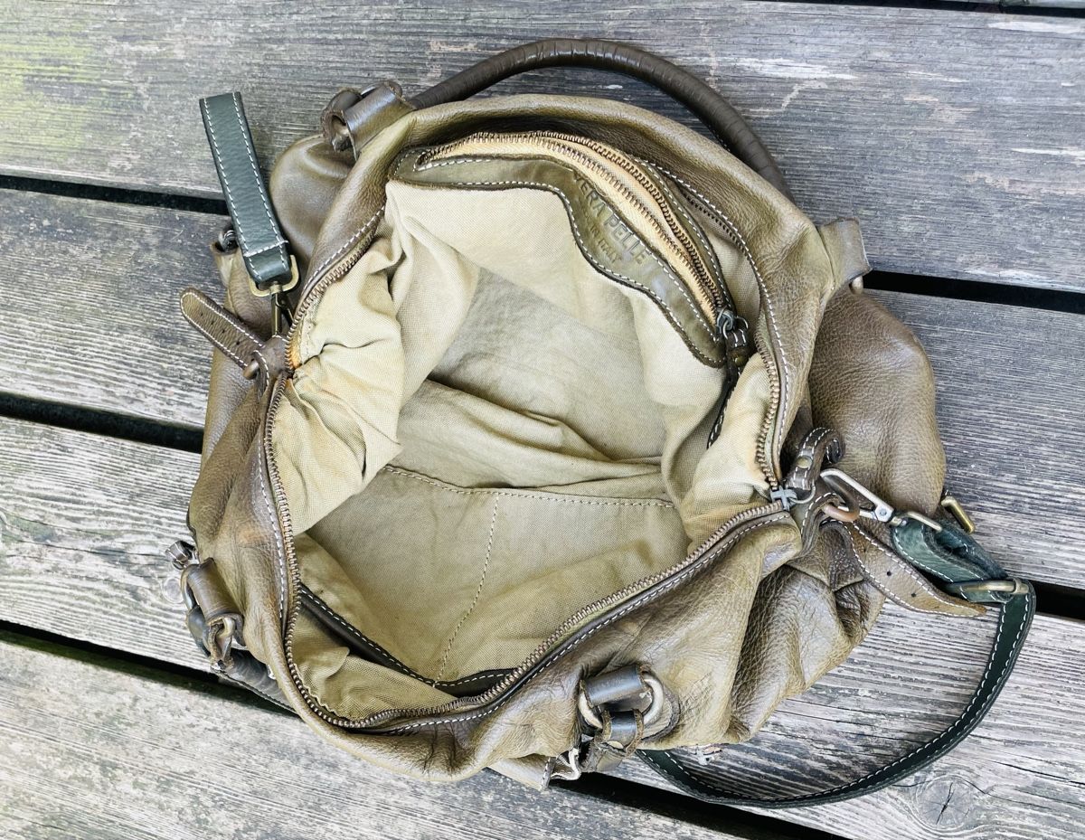 Vera Pelle Taschen für Damen: Handtasche Leder / Vintage Look – Gebraucht aus Wallenwil von Pm2000 2