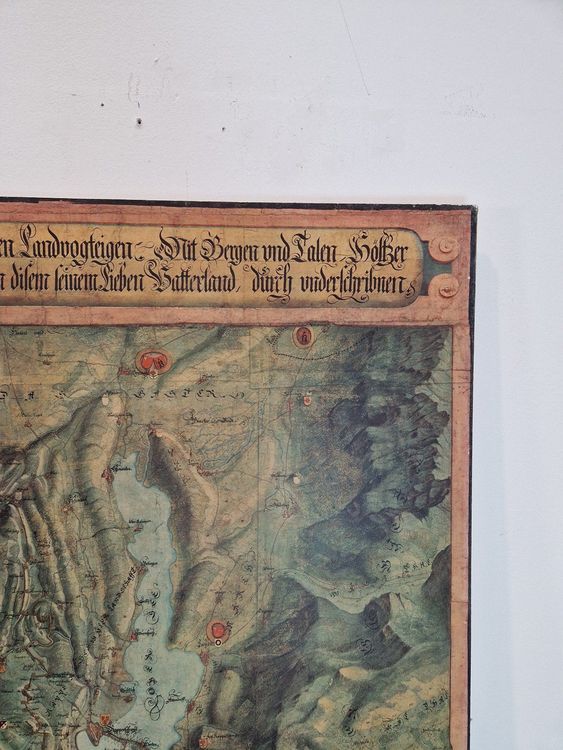 Hans Conrad Gyger, Grosse Faksimile Karte des Kanton Zürichs Kaufen